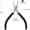 The Beadsmith Chain Nose Pliers – Extra Fine Tips – PVC Grip Handle with Double Leaf Springs – Jewelry Making Tool for Creating Bracelets, Earrings and Necklaces